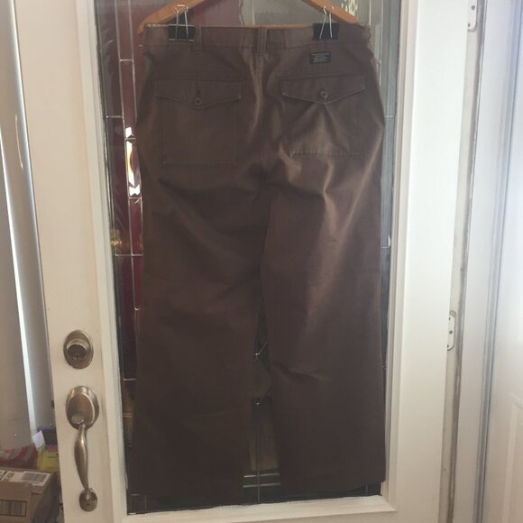 Banana Republic Men Jeans 35x34 Brow Denim Pant Vintage Chino Drawstring - Picture 4 of 6